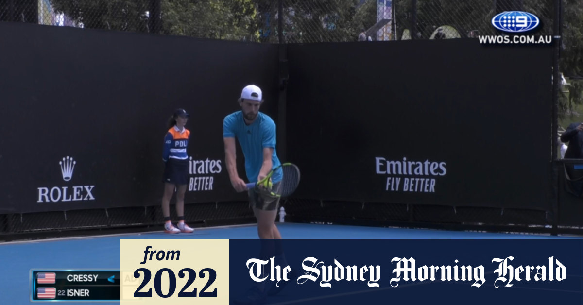 Video Maxime Cressy vs John Isner Australian Open 2022 Tennis